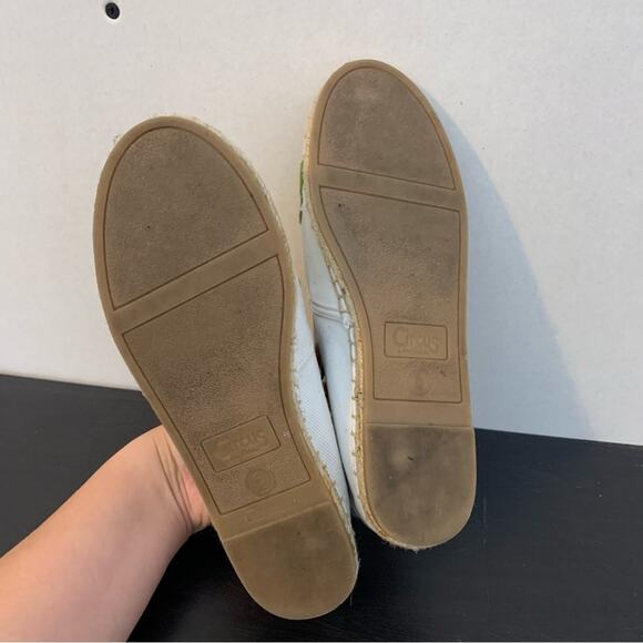 Circus By Sam Edelman Pineapple Palm Tree Espadrille Canvas Flats - Picture 3 of 8